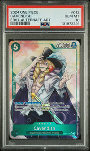 2024 Pokémon Cavendish #012 Alternate Art PSA 10 PSA official front scan