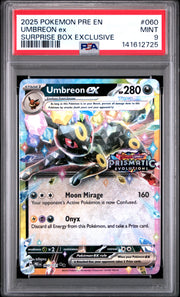 2025 Pokémon Pre EN Prismatic Evolutions Umbreon EX #060 PSA 9 PSA official front scan