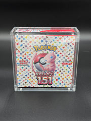 Acrylic Japanese Pokemon Booster Box Case with Magnetic Lid