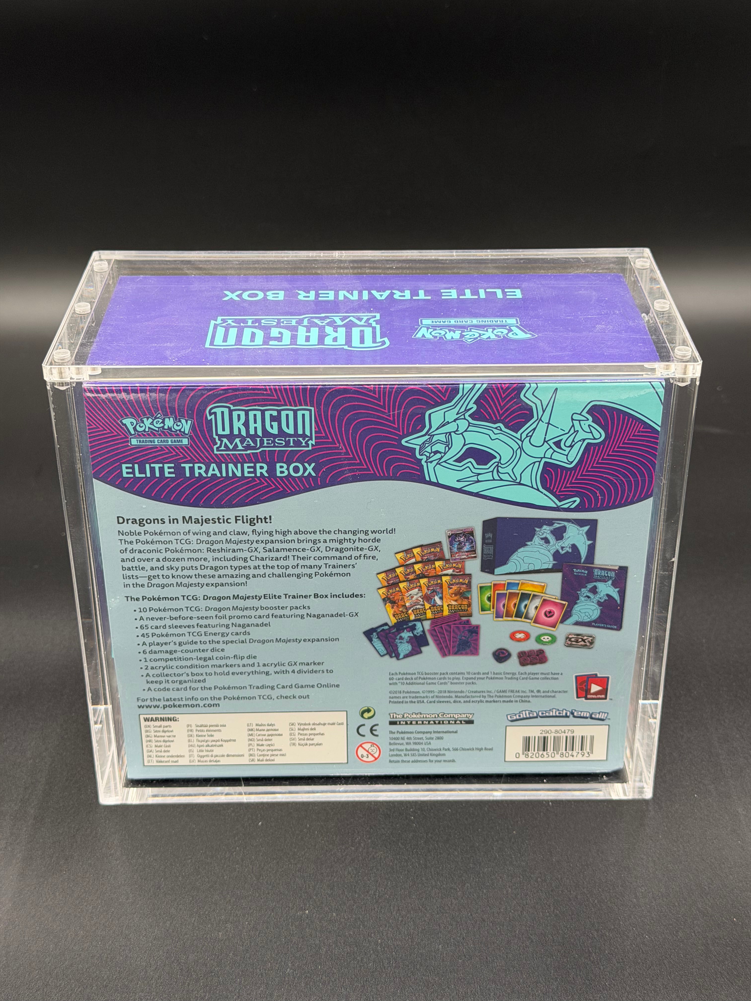 Acrylic Elite Trainer Box Case with Magnetic Lid
