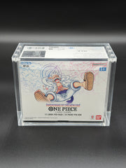 English One Piece Booster Box Acrylic Display Case with Magnetic Lid (Fits OP04-Current)