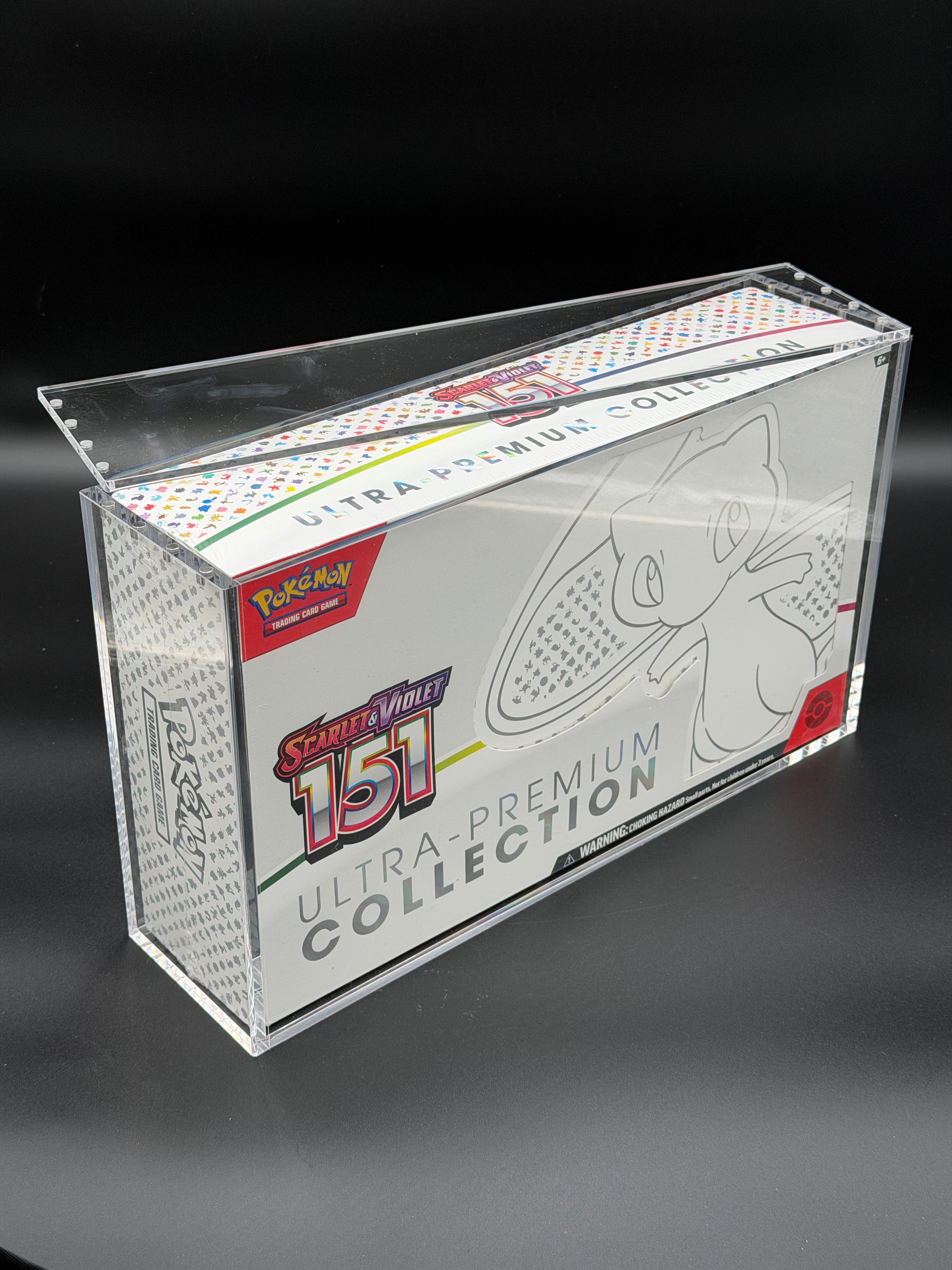 Acrylic Pokemon 151 Mew/Mega Charizard Ultra Premium Collection Case