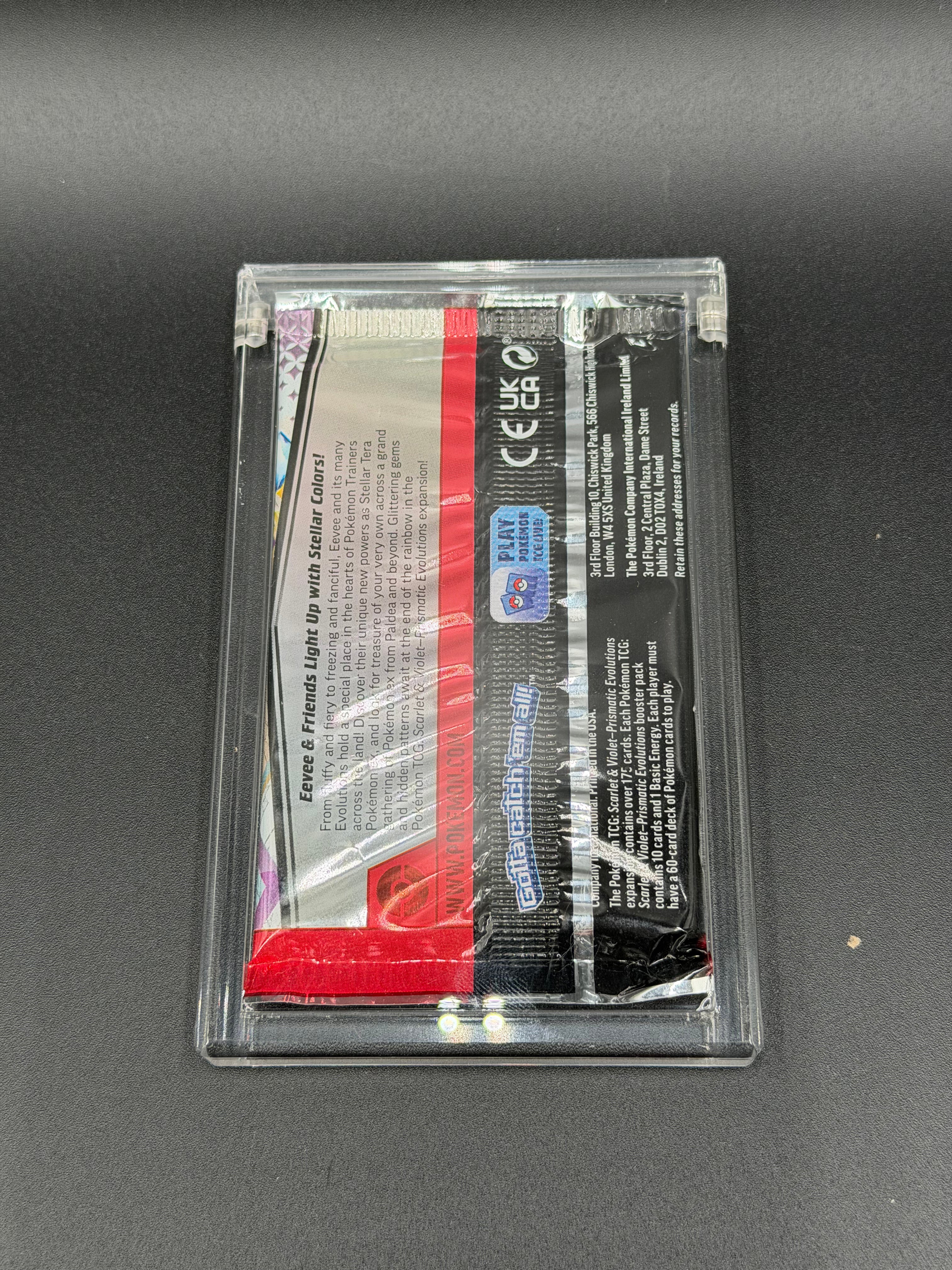 English Booster Pack Acrylic Display Case with Magnetic Lid