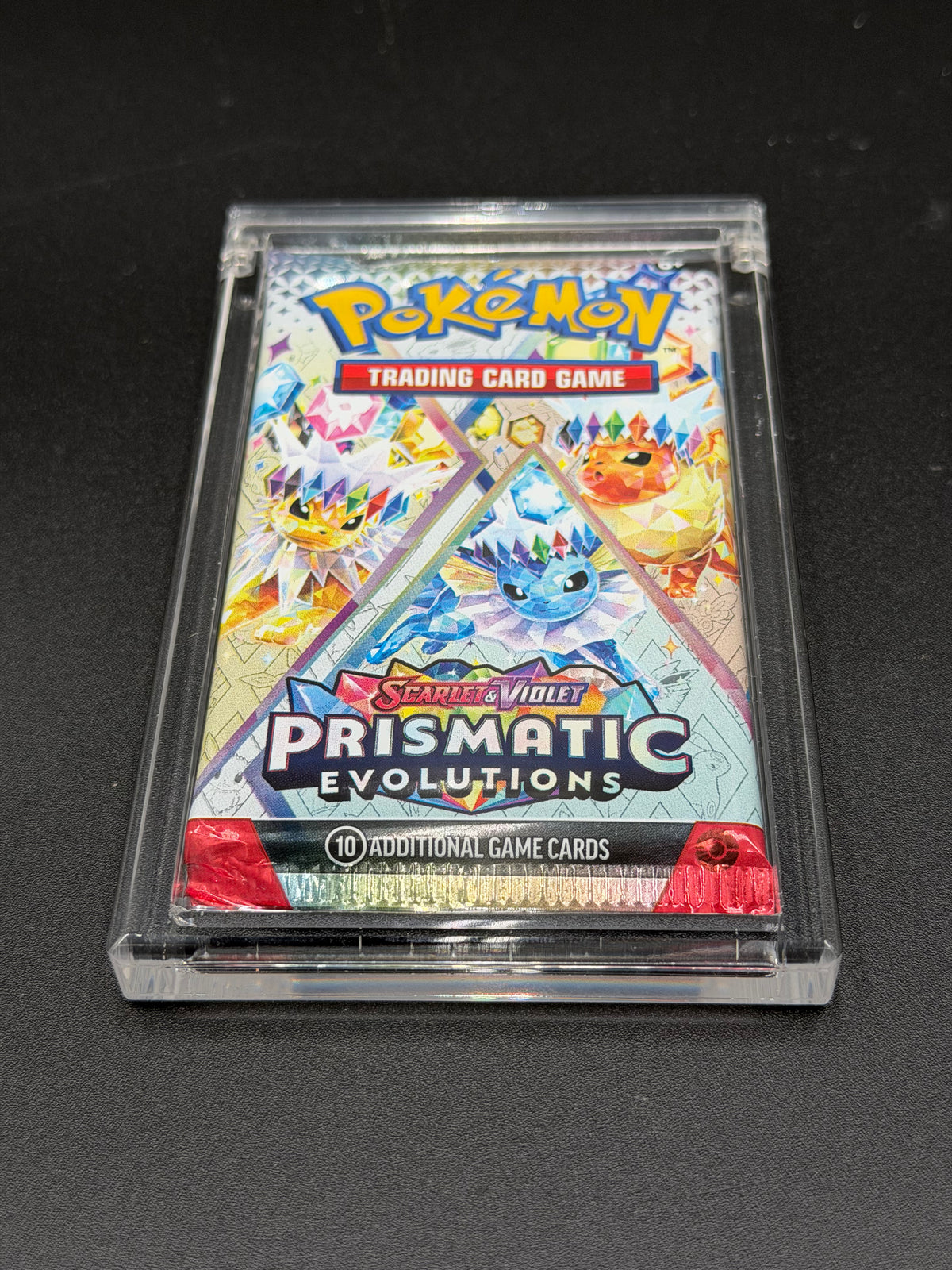 English Booster Pack Acrylic Display Case with Magnetic Lid