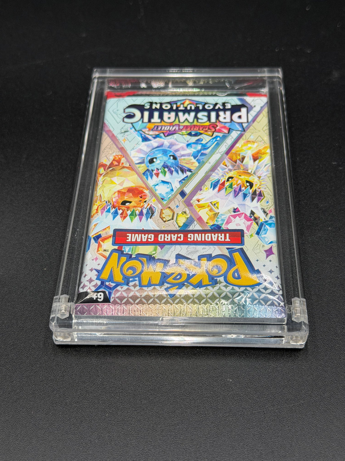 English Booster Pack Acrylic Display Case with Magnetic Lid