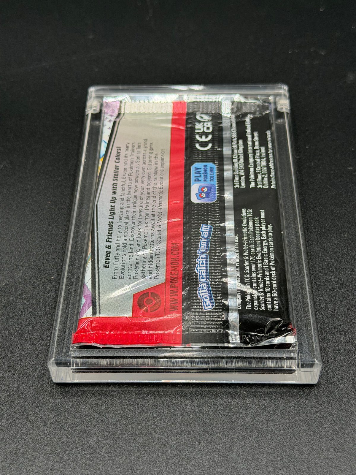 English Booster Pack Acrylic Display Case with Magnetic Lid