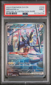 2023 Pokémon EN Scarlet & Violet Miraidon EX #244 SIR PSA 9 PSA official front scan
