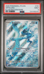 2025 Pokémon Journey Together Articuno #161 Illustration Rare PSA 9 PSA official front scan