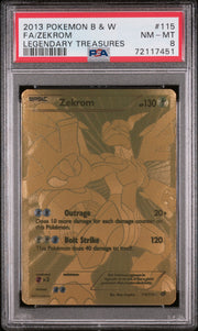 2013 Pokémon Legendary Treasures Zekrom #115 Full Art PSA 8 PSA official front scan
