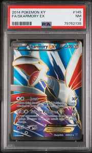 2014 Pokémon XY Skarmory EX #145 Full Art PSA 7 PSA official front scan