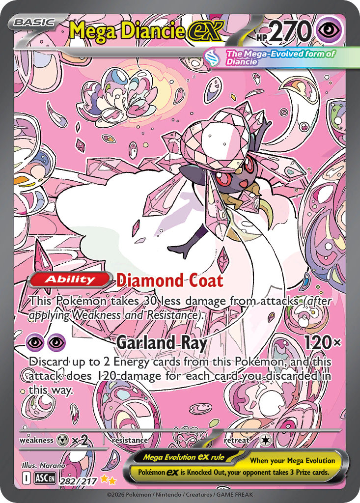 Mega Diancie ex #282/217 - Ascended Heroes