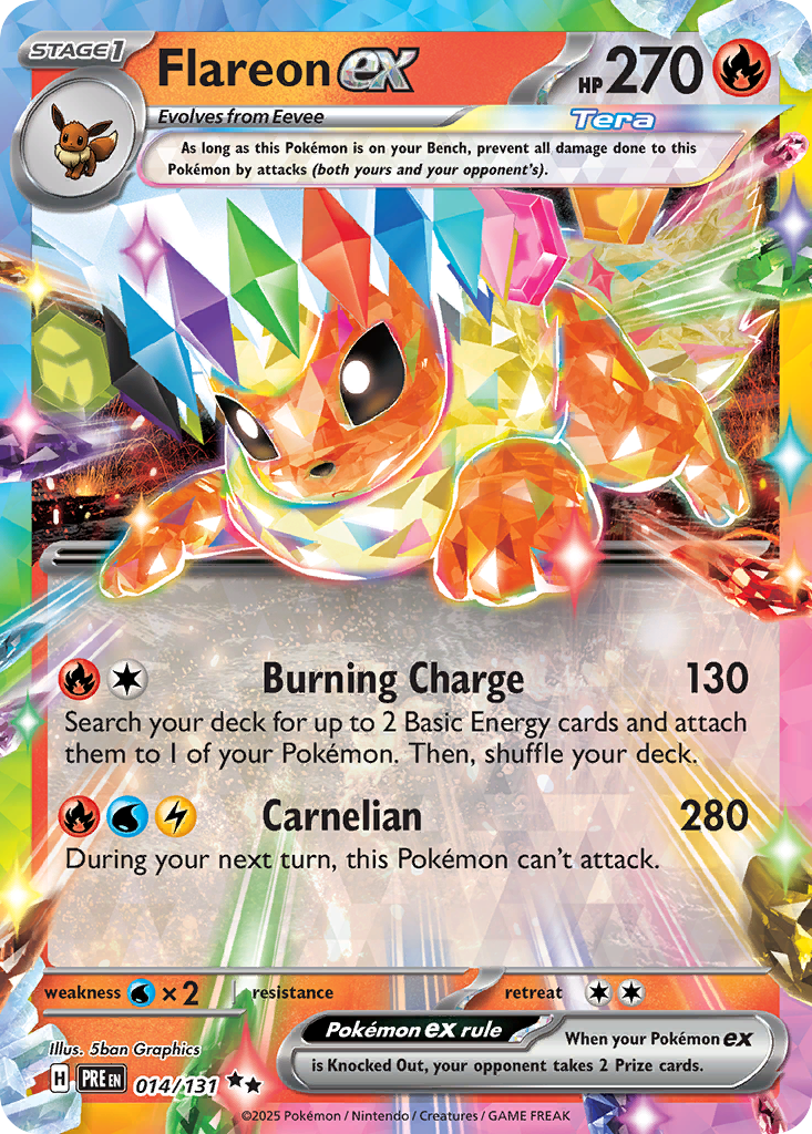 Flareon ex #14/131 - Prismatic Evolutions
