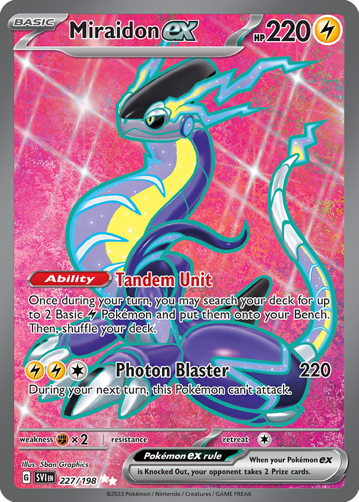 Miraidon ex #227/198 - Scarlet & Violet
