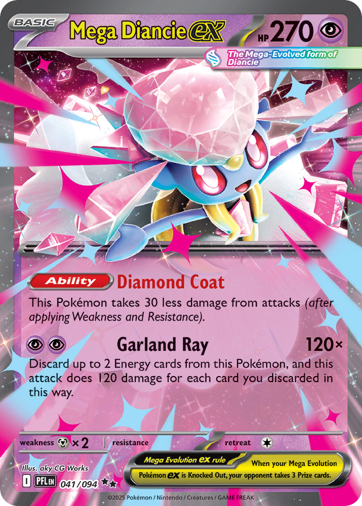 Mega Diancie ex #41/94 - Phantasmal Flames