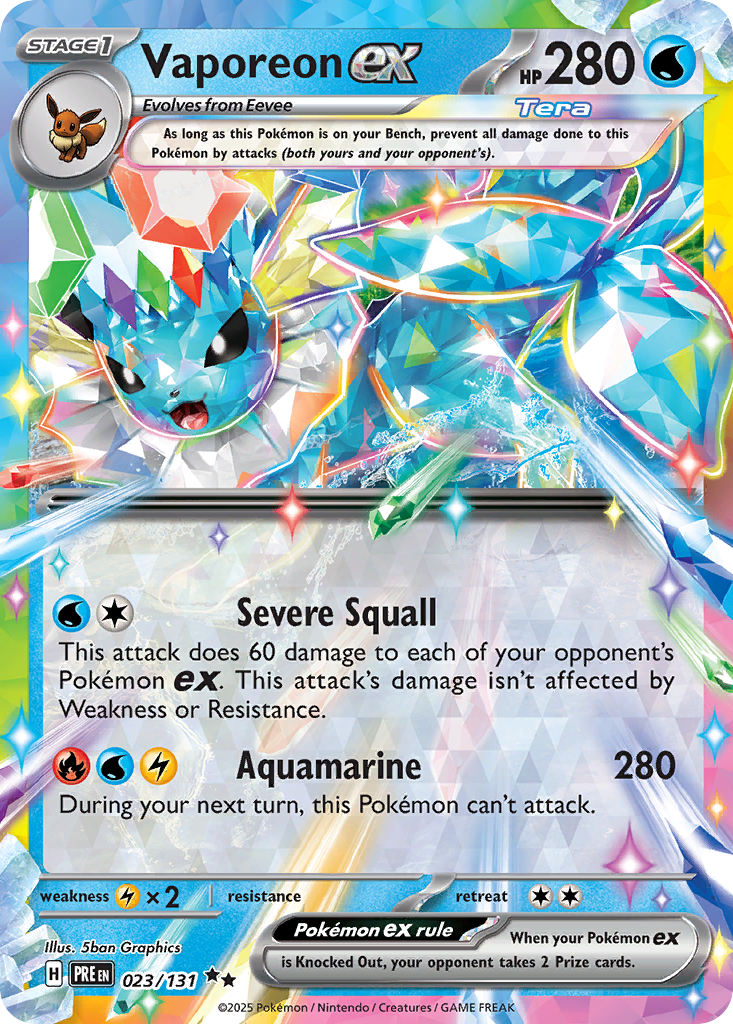 Vaporeon ex #23/131 - Prismatic Evolutions