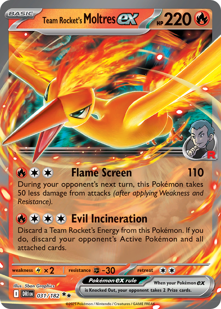 Team Rocket's Moltres ex #31/182 - Destined Rivals