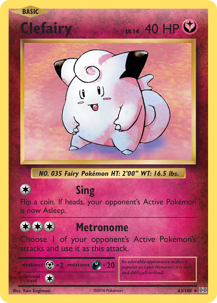 Clefairy #63/108 - Evolutions
