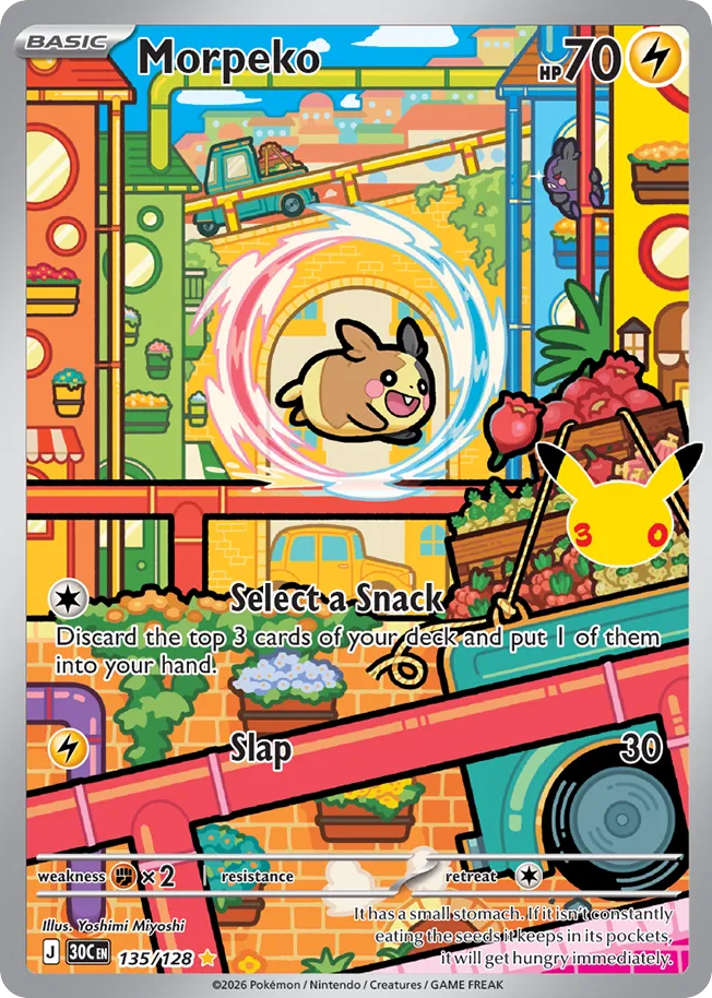 Morpeko #135/128 - 30th Celebration