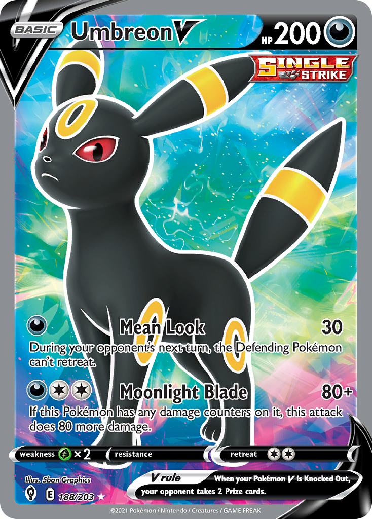 Umbreon V #188/203 - Evolving Skies