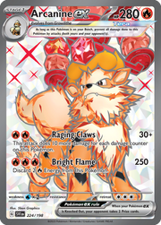 Arcanine ex #224/198 - Scarlet & Violet
