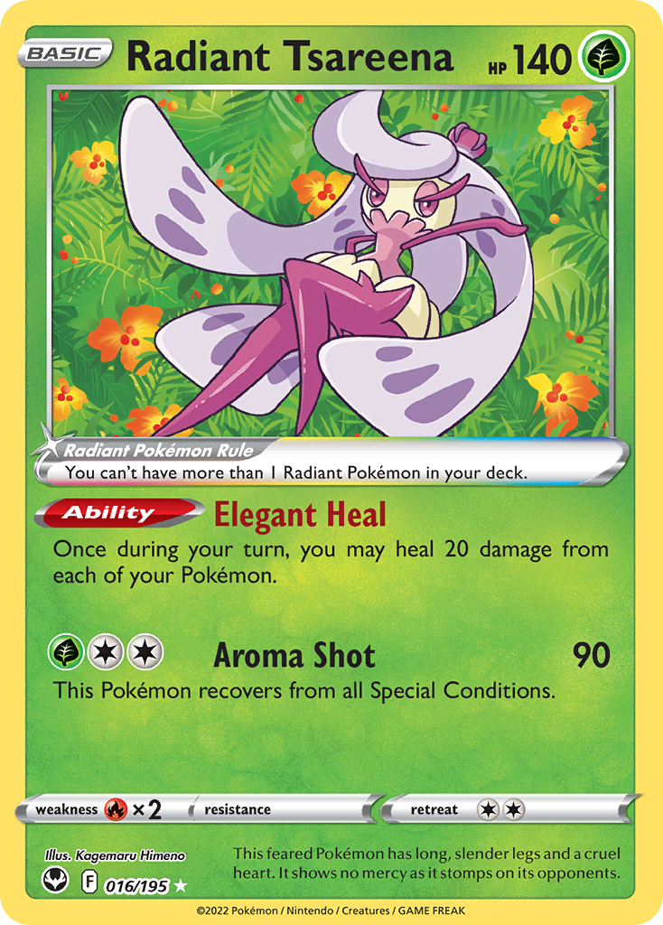 Radiant Tsareena #16/195 - Silver Tempest