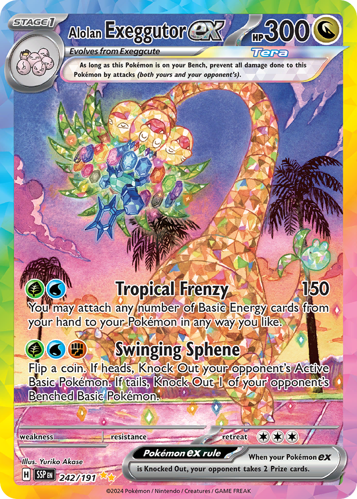 Alolan Exeggutor ex #242/191 - Surging Sparks