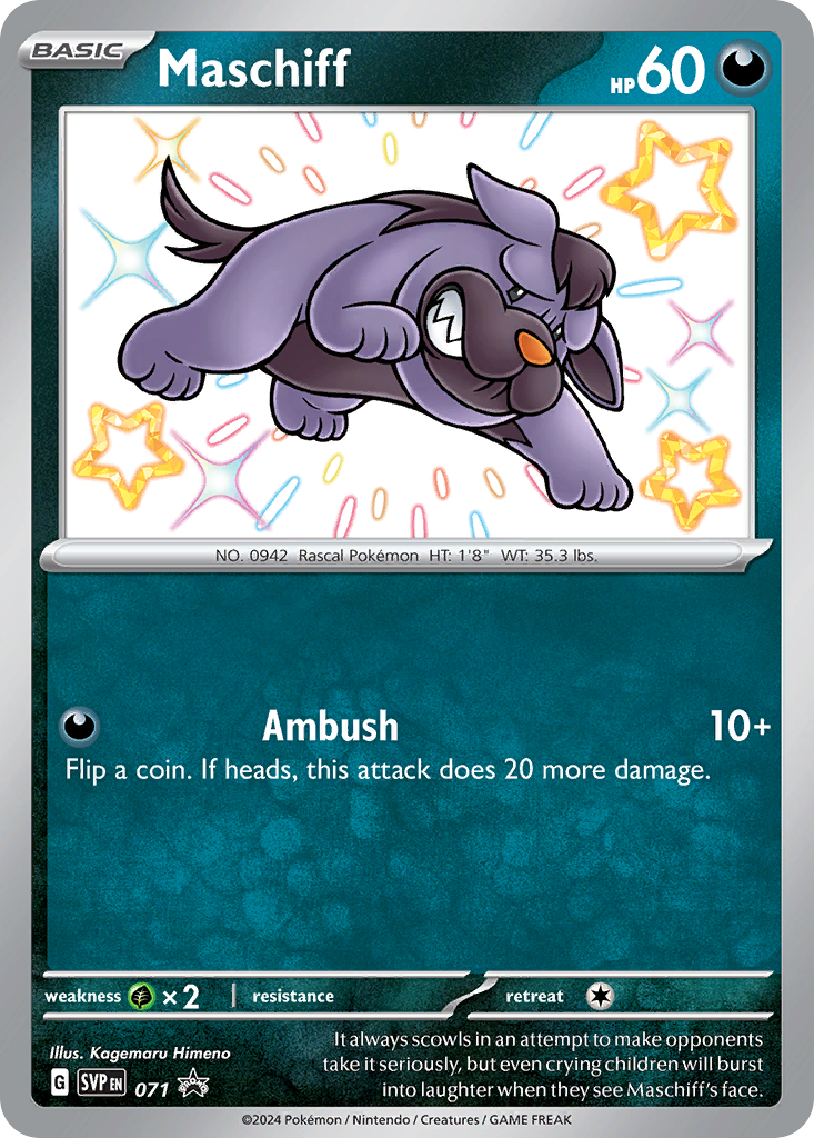 Maschiff #71/224 - Scarlet & Violet Black Star Promos