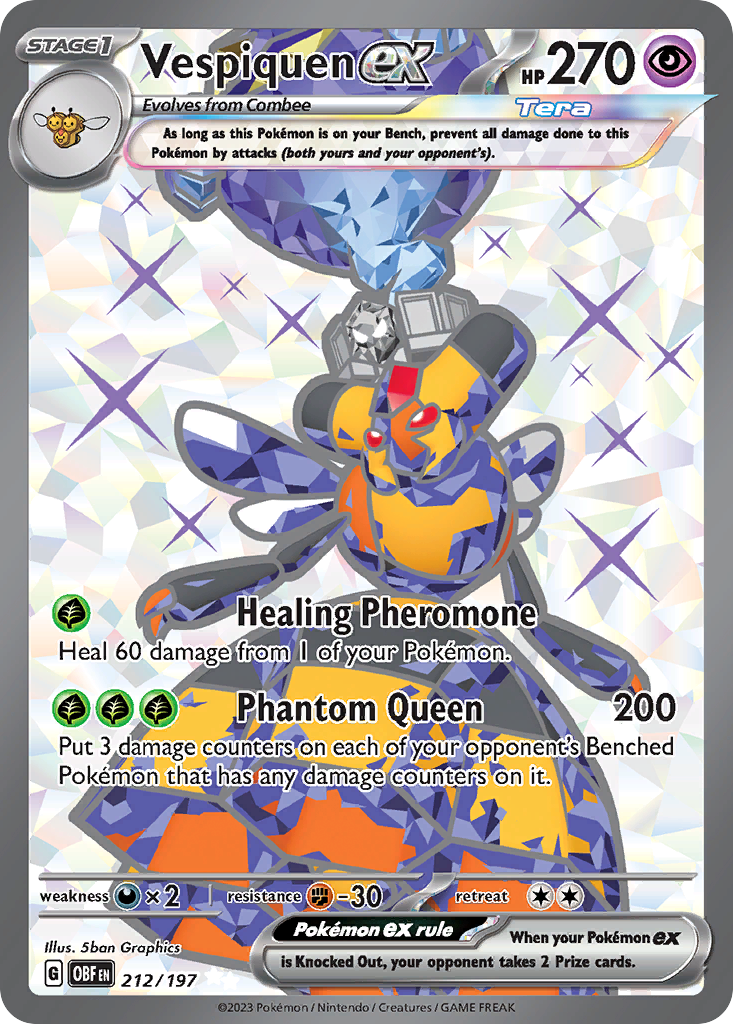 Vespiquen ex #212/197 - Obsidian Flames