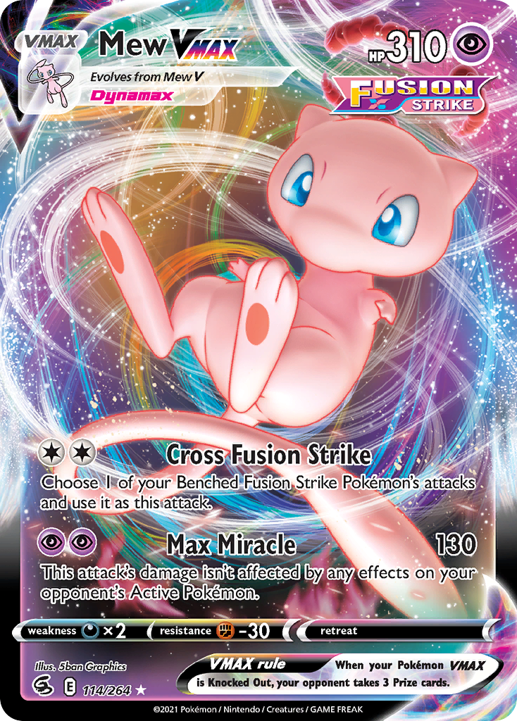 Mew VMAX #114/264 - Fusion Strike