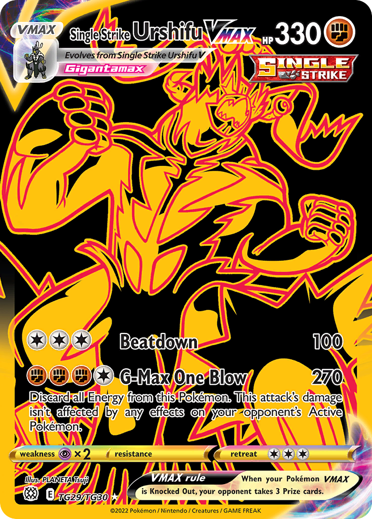 Single Strike Urshifu VMAX #TG29/30 - Brilliant Stars Trainer Gallery
