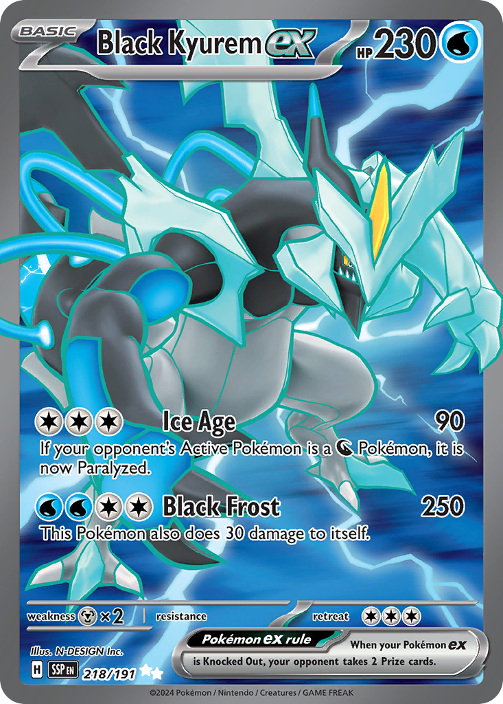 Black Kyurem ex #218/191 - Surging Sparks