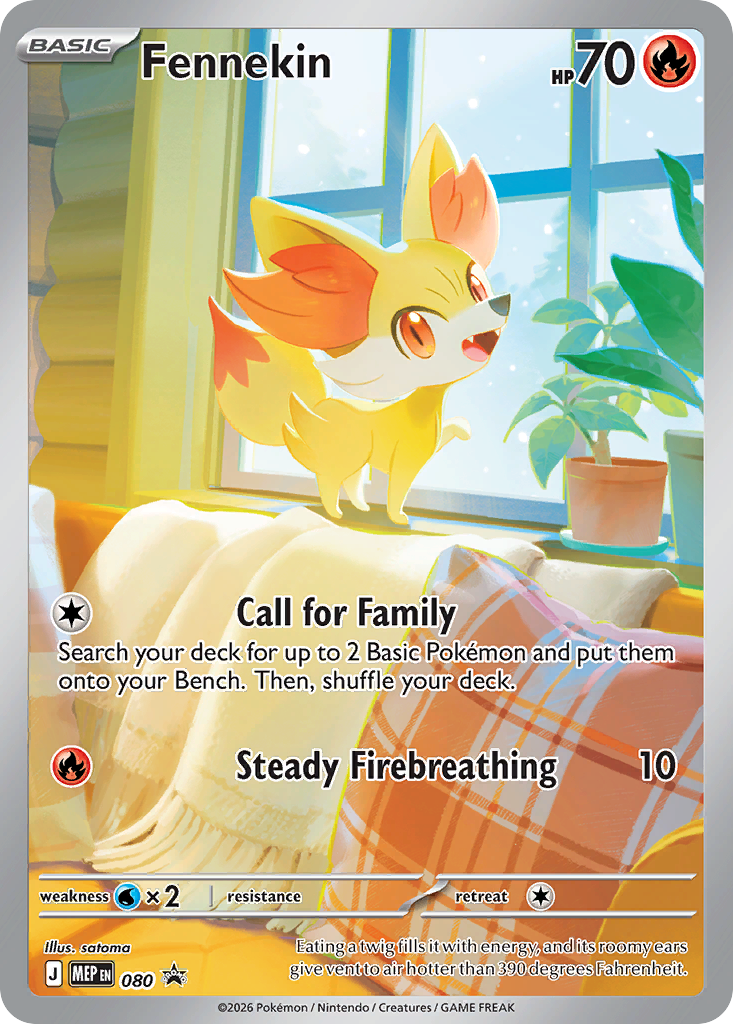 Fennekin #80 - Mega Evolution Black Star Promos