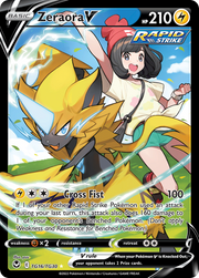 Zeraora V #TG16/30 - Silver Tempest Trainer Gallery
