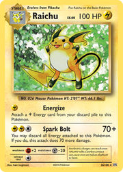 Raichu #36/108 - Evolutions