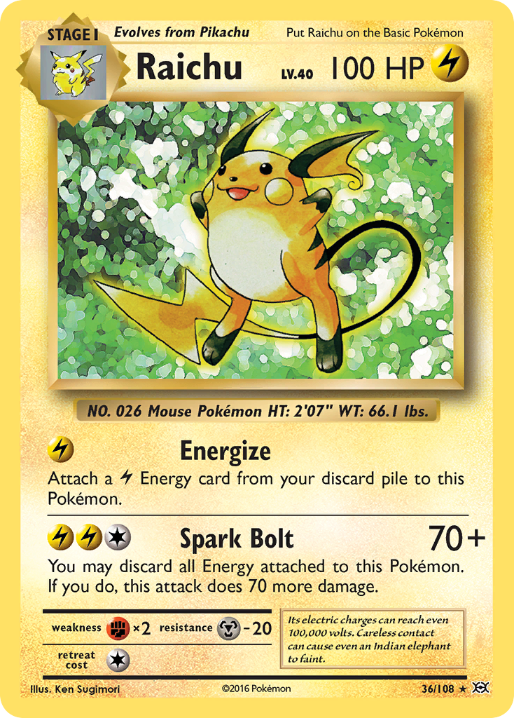 Raichu #36/108 - Evolutions