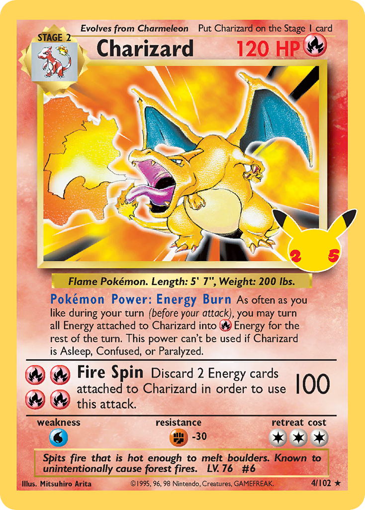 Charizard #4/25 - Celebrations: Classic Collection