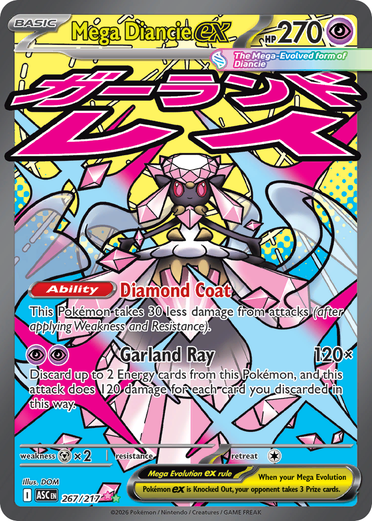 Mega Diancie ex #267/217 - Ascended Heroes