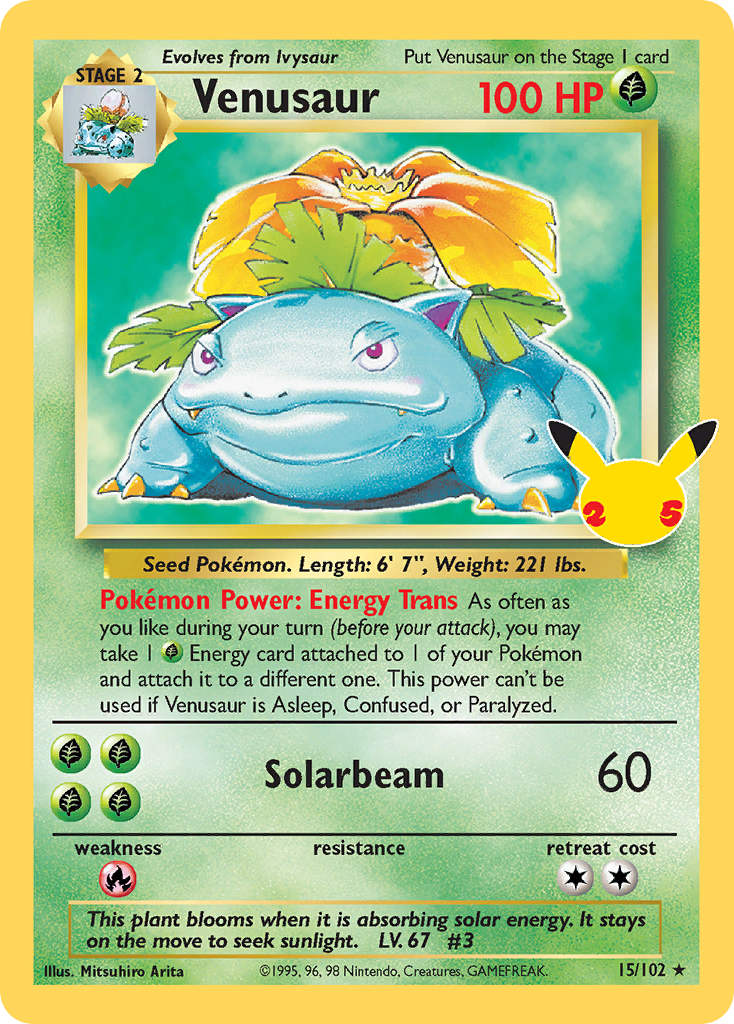 Venusaur #15/25 - Celebrations: Classic Collection