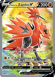 Galarian Zapdos V #173/198 - Chilling Reign