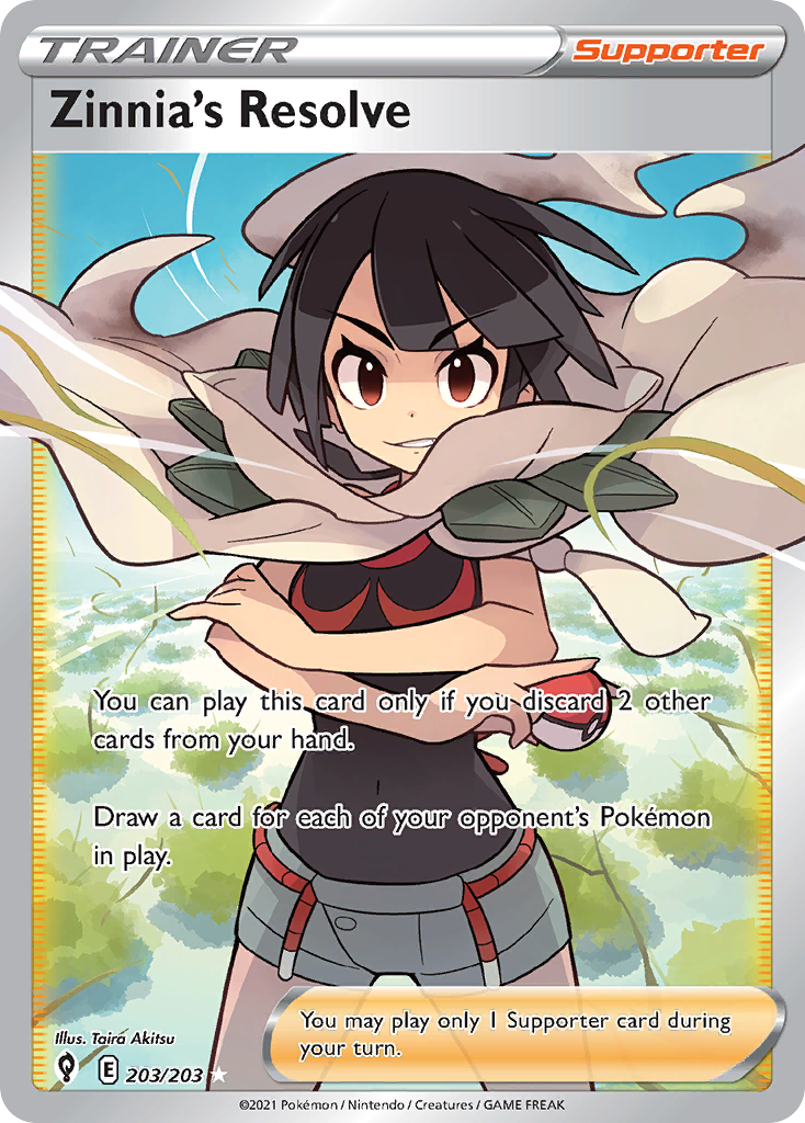 Zinnia's Resolve #203/203 - Evolving Skies