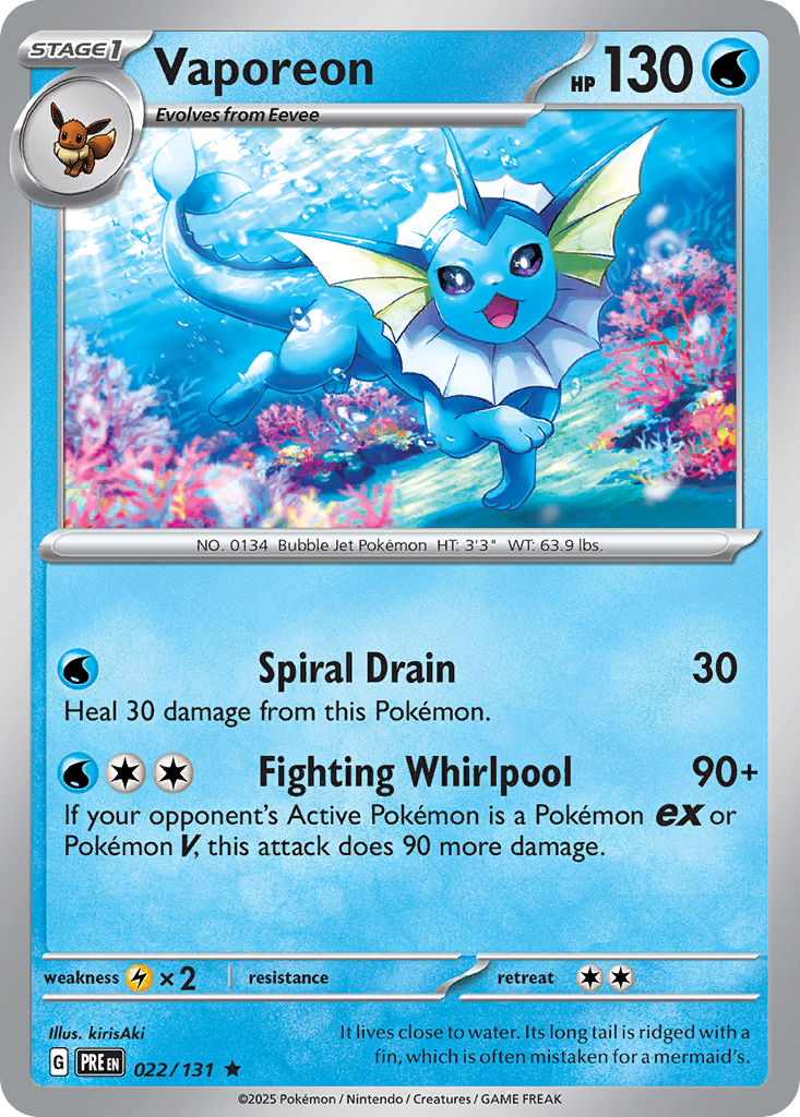 Vaporeon #22/131 - Prismatic Evolutions