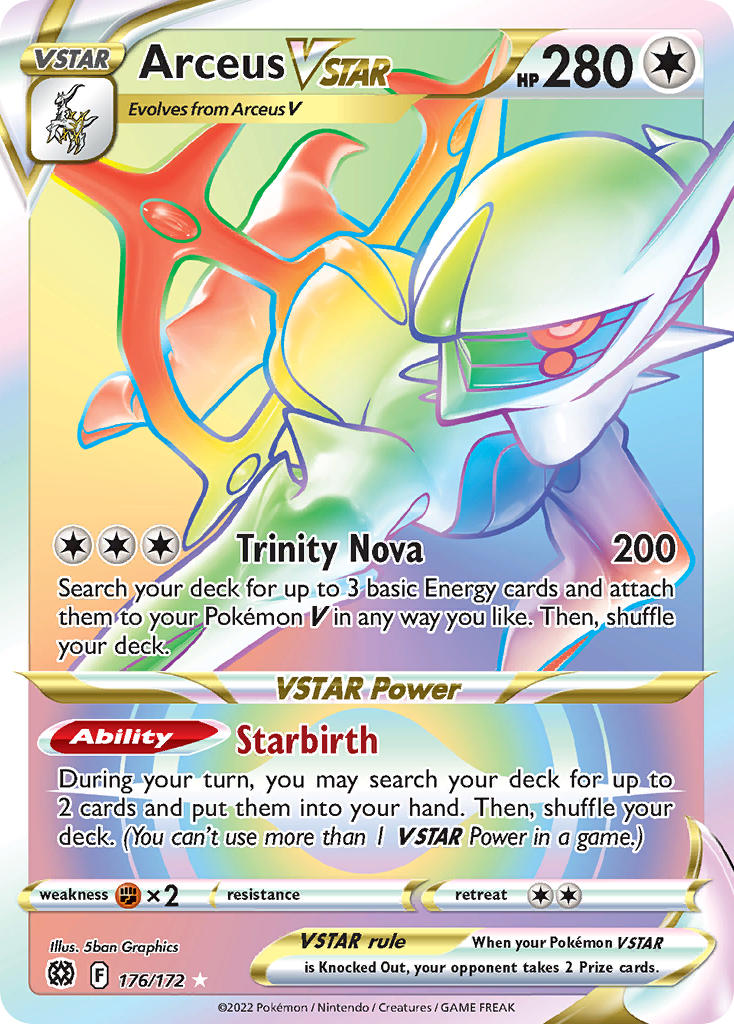 Arceus VSTAR #176/172 - Brilliant Stars