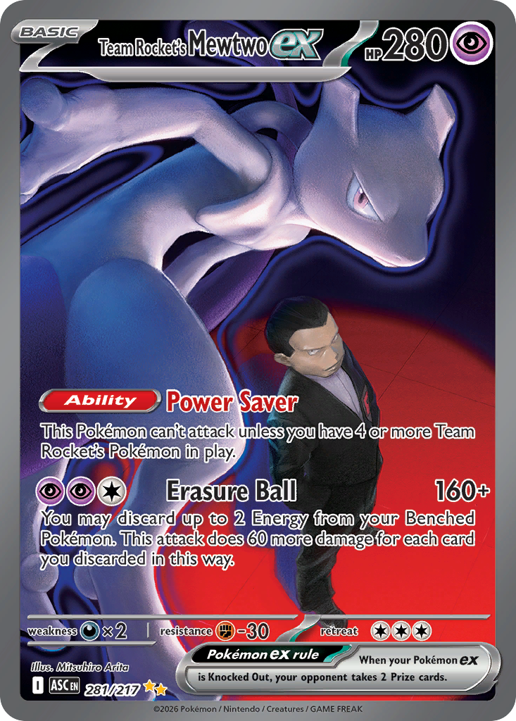 Team Rocket's Mewtwo ex #281/217 - Ascended Heroes