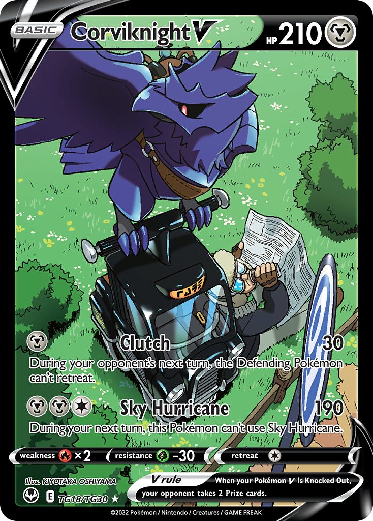 Corviknight V #TG18/30 - Silver Tempest Trainer Gallery