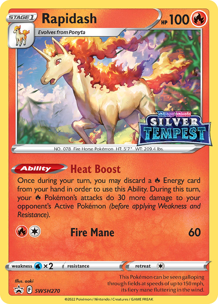 Rapidash #SWSH270/307 - SWSH Black Star Promos