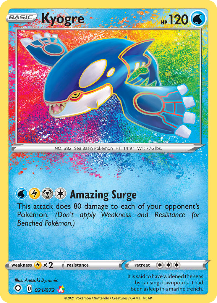 Kyogre #21/72 - Shining Fates