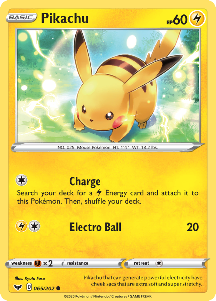 Pikachu #65/202 - Sword & Shield