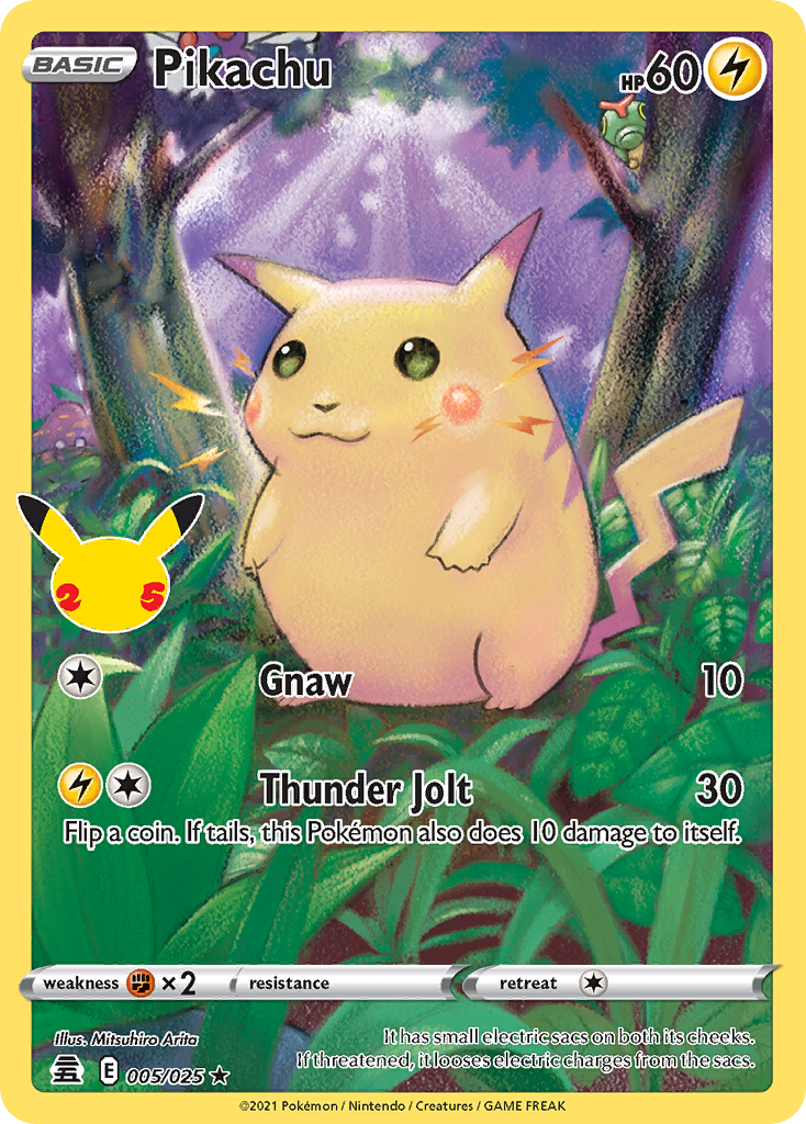 Pikachu #5/25 - Celebrations