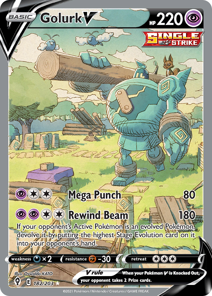 Golurk V #182/203 - Evolving Skies