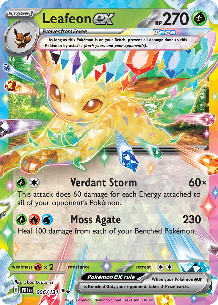 Leafeon ex #6/131 - Prismatic Evolutions